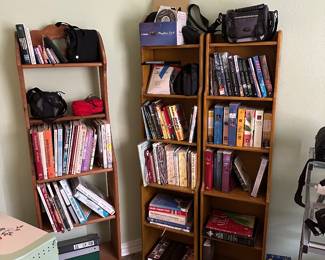 Camera both digital and film, Martha Stewart cookbooks, bibles and bible study books