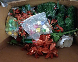 Lot 35: Mystery box of vintage Christmas decor 