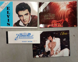 Lot 21: Elvis ephemera lot and ticket book from Graceland