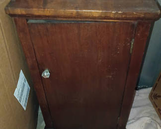 Lot 78: Antique wooden cabinet 
