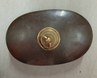 Lot 52: Antique metal foot warmer 