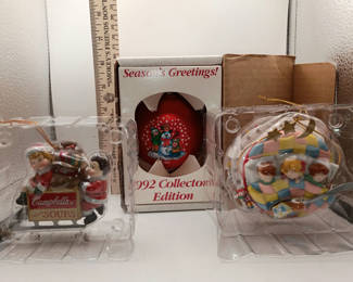 Lot 3: Vintage ornament lot Campbell's soup kids lot 2 