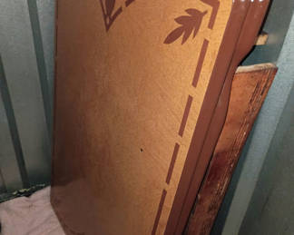 Lot 76: Vintage Enamel top table 