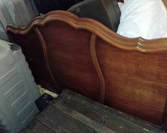 Lot 79: Wooden bed twin/full
