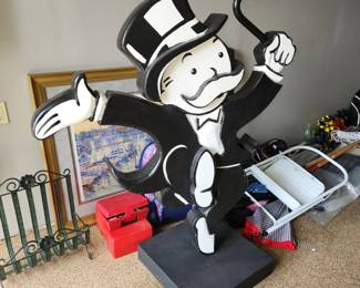 Foam Monopoly man (3 feet tall)