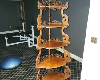 Antique 5 tier shelf