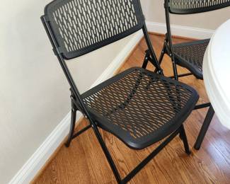 12 folding chairs