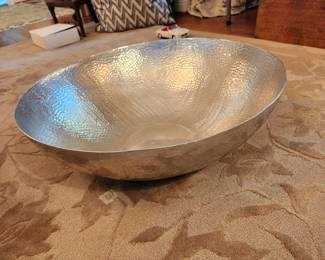 Huge metal bowl