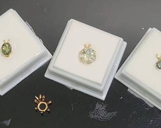 Gemstones Set In 14  10k