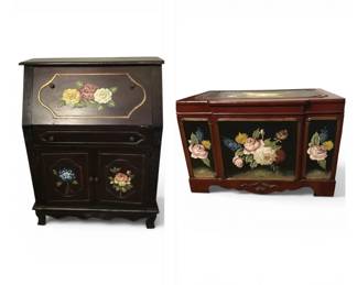 Floral Secretary Cabinet  Trunk