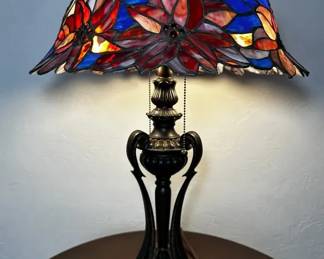 Blue With Poinsettias