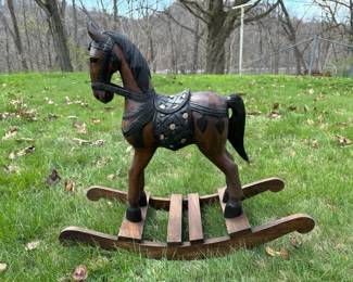 Thailand Wooden Rocking Horse