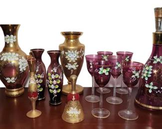 Bohemian Painted Glass