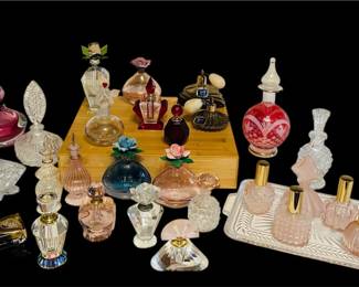 Vintage Glass Perfume Bottles