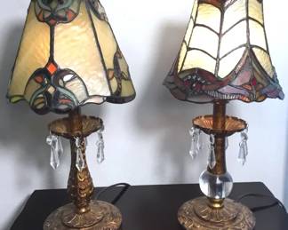 Tiffany Style Lamp Pair