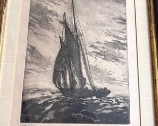 Rose Crosman Etching Print