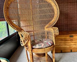 Anglo Indian Peacock Chair