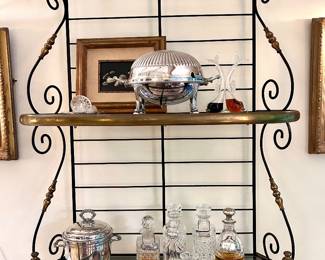 Antique French Baker's Rack