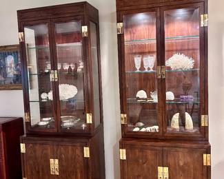 Henredon Campaign Style Etageres