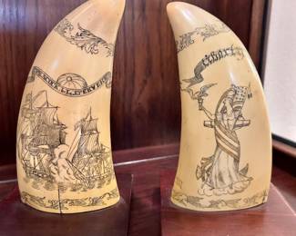 Artek Repro Scrimshaw Bookends