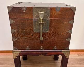 Antique Chinese Chest on Stand