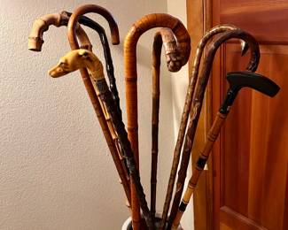 Antique Canes and Walking Sticks