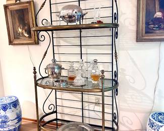Antique French Baker's Rack