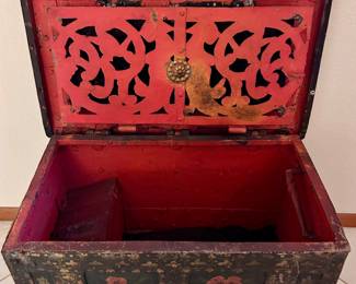 17th Century Iron Strongbox Treasure Chest