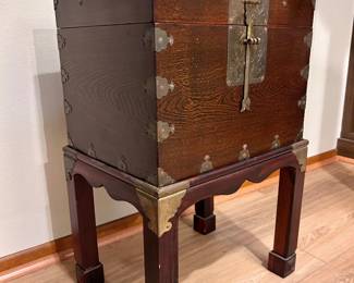 Antique Chinese Chest on Stand