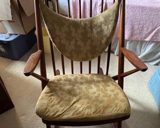 Frank Reenskaug Danish Modern Teak Rocking Chair
