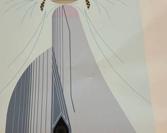 Charley Harper Limited Edition Serigraph Print "Dolfun"