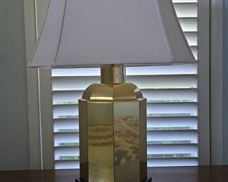 Brass Octagonal Table Lamp