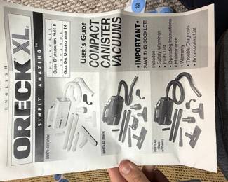 Oreck BB870-AS Compact Canister Vacuum Cleaner with Wheels