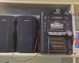 Panasonic SA-PM12 CD Stereo System with Cassette Deck