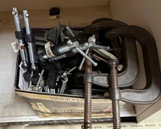 Assorted C-Clamps and Spring Clamps