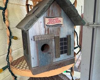 Pepsi-Cola Wooden Birdhouse