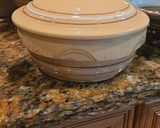 Yellow Ware Casserole Dish with Lid