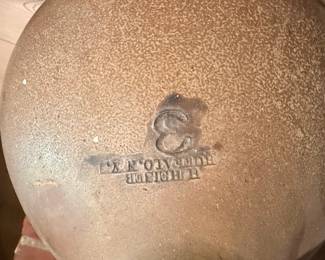 E. H. Fickler Stoneware Jug