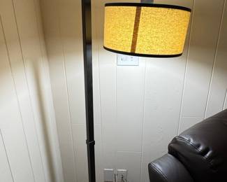 Adjustable Floor Lamp with Fabric Shade