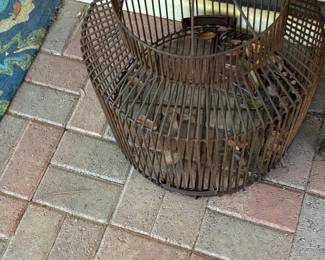 Vintage Metal Bird Cage