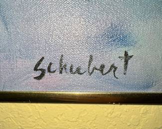 Impressionist Portrait of a Seated Man by Schubert