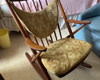 Frank Reenskaug Danish Modern Teak Rocking Chair