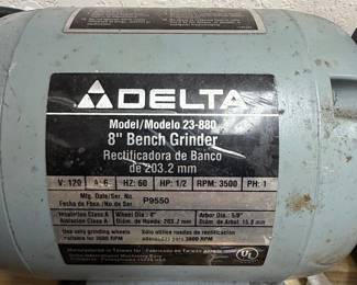 Delta 8" Bench Grinder 23-880
