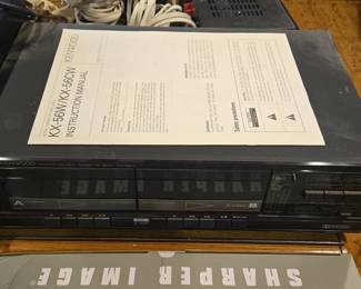 Kenwood KX-56W/KX-56CW Stereo Double Cassette Deck