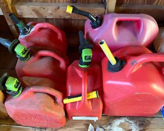 Assorted Scepter Plastic Gas Cans
