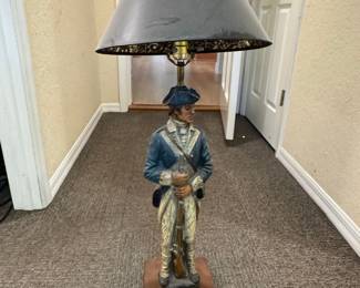 Dunning Industries Revolutionary War Soldier Lamp