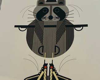 Charley Harper "Raccrobat" Limited Edition Print