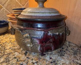 Studio Pottery Lidded Casserole Dish