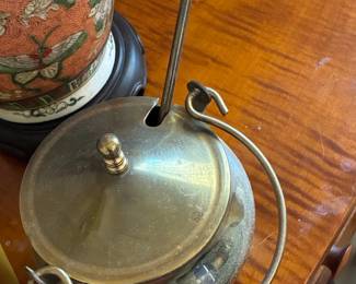 Brass Fire Starter Pot with Spoon