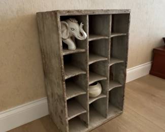 Vintage Wooden Pigeon Hole Organizer